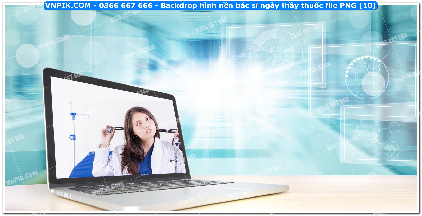 Backdrop hình nền bác sĩ ngày thầy thuốc file PNG (10)