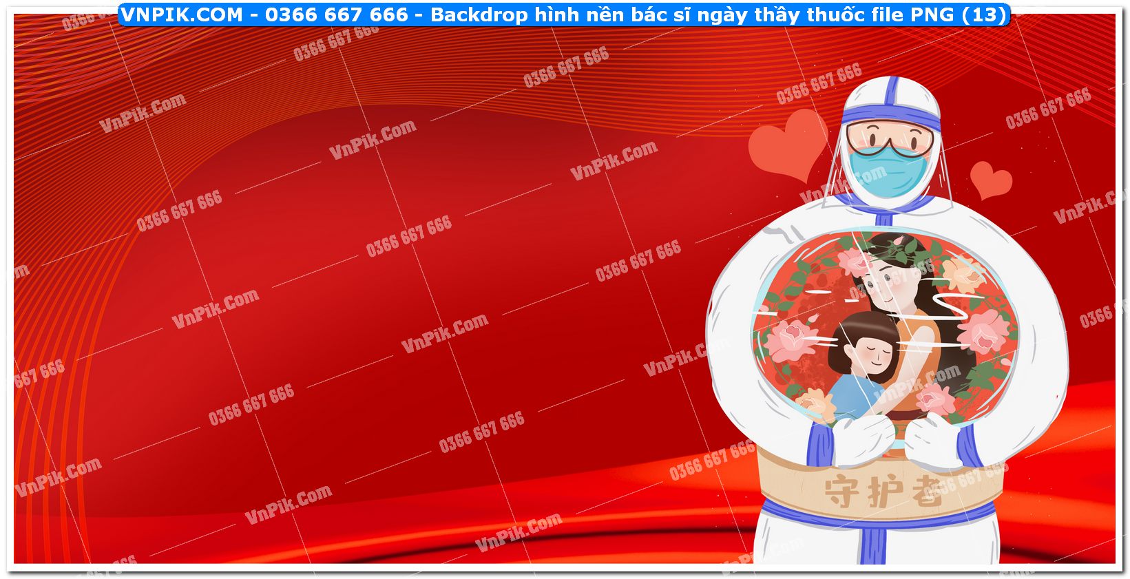 Backdrop hình nền bác sĩ ngày thầy thuốc file PNG (13)