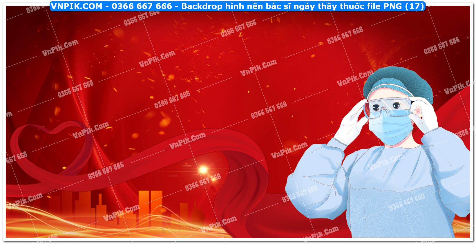 Backdrop hình nền bác sĩ ngày thầy thuốc file PNG (17)
