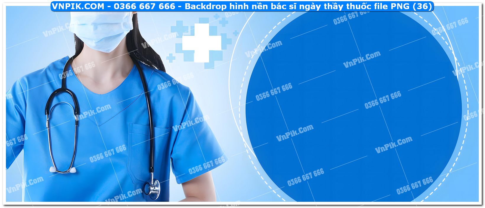 Backdrop hình nền bác sĩ ngày thầy thuốc file PNG (36)