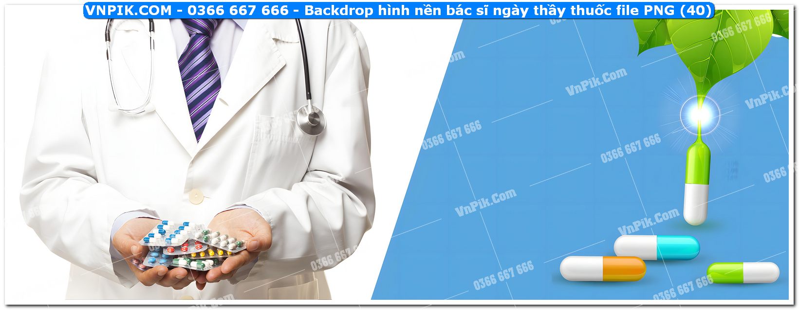 Backdrop hình nền bác sĩ ngày thầy thuốc file PNG (40)