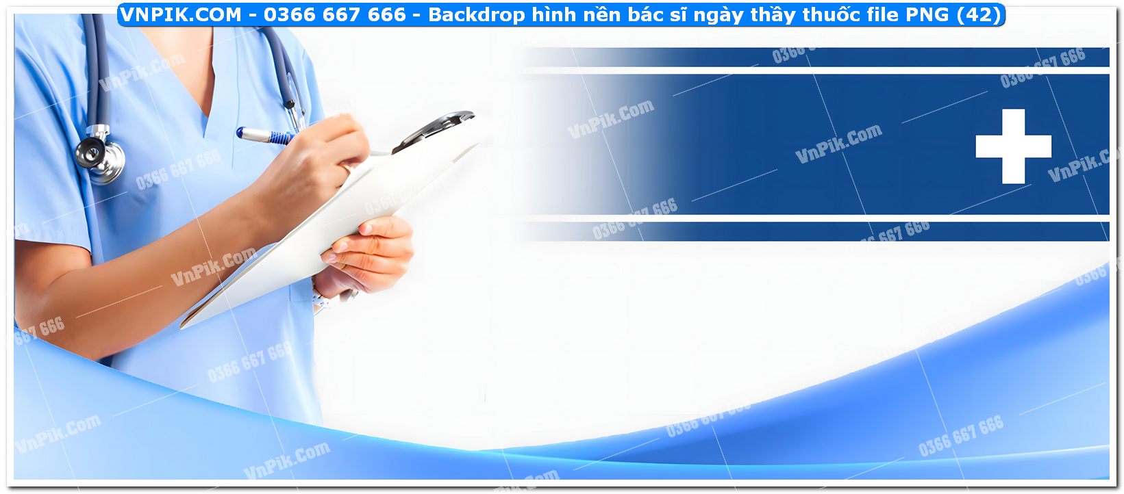 Backdrop hình nền bác sĩ ngày thầy thuốc file PNG (42)