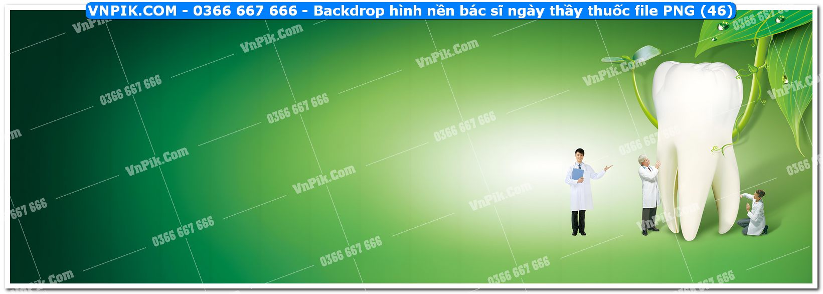 Backdrop hình nền bác sĩ ngày thầy thuốc file PNG (46)