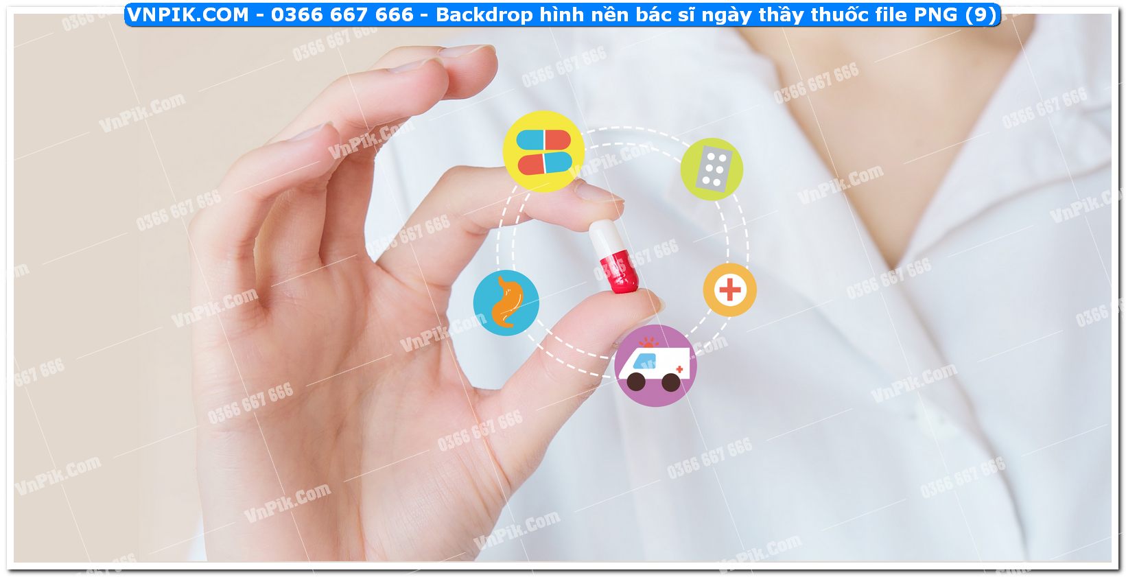 Backdrop hình nền bác sĩ ngày thầy thuốc file PNG (9)