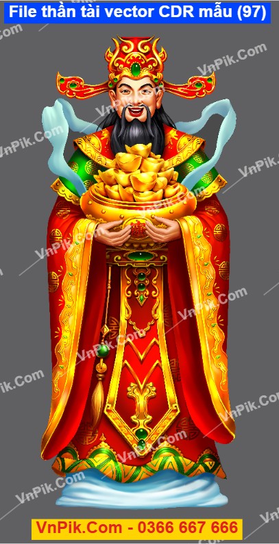 File thần tài vector CDR mẫu (97)