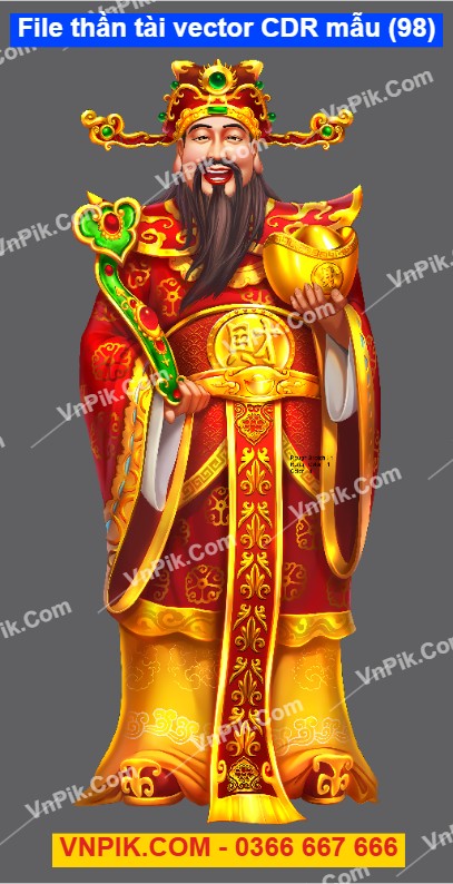 File thần tài vector CDR mẫu (98)