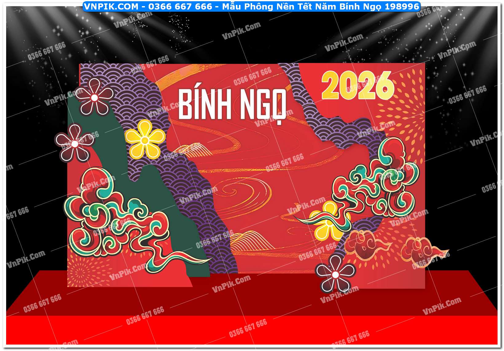 Mẫu Phông Nền Tết Năm Bính Ngọ 198996