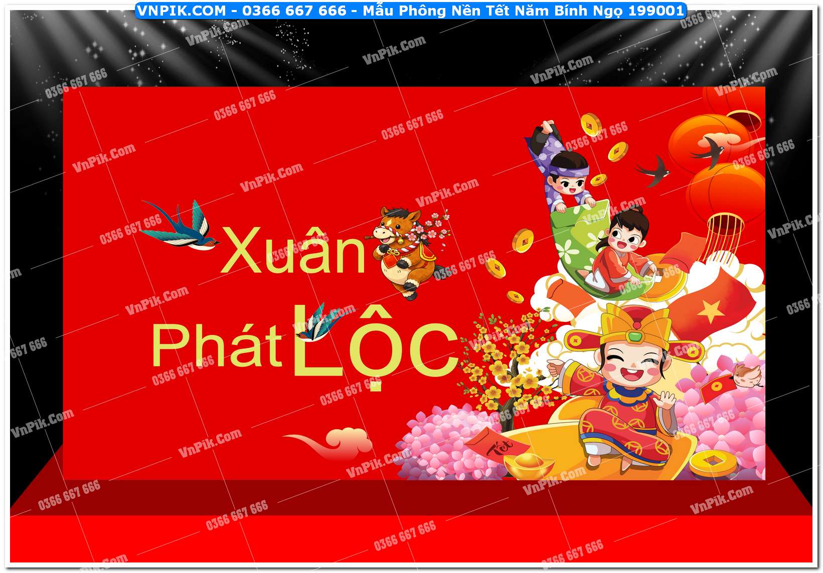 Mẫu Phông Nền Tết Năm Bính Ngọ 199001