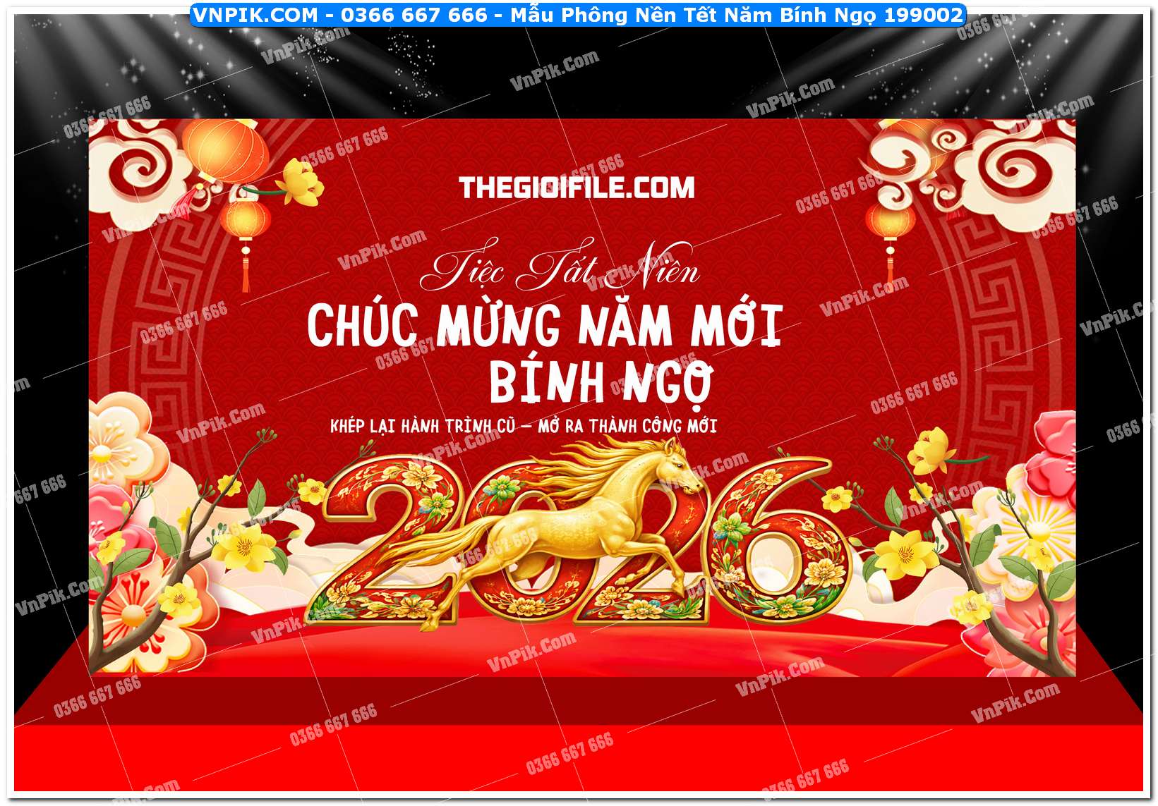 Mẫu Phông Nền Tết Năm Bính Ngọ 199002