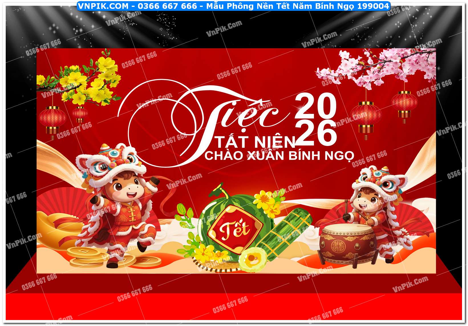 Mẫu Phông Nền Tết Năm Bính Ngọ 199004