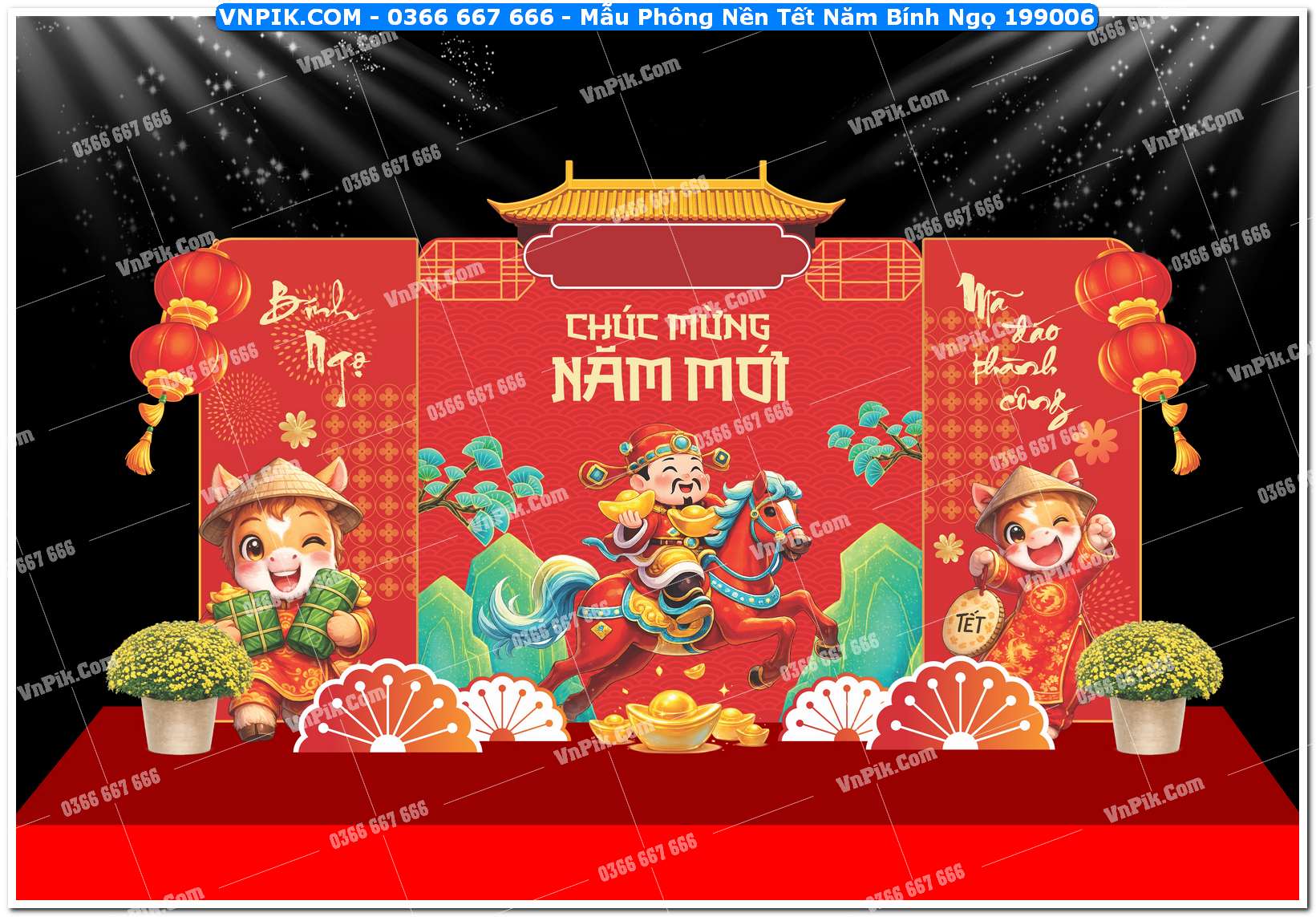 Mẫu Phông Nền Tết Năm Bính Ngọ 199006