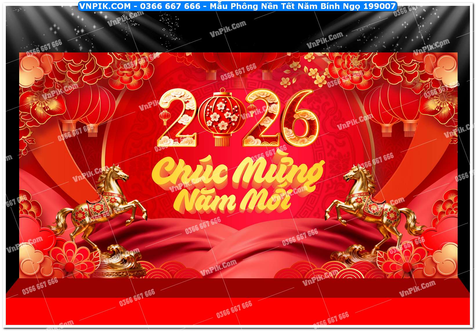 Mẫu Phông Nền Tết Năm Bính Ngọ 199007