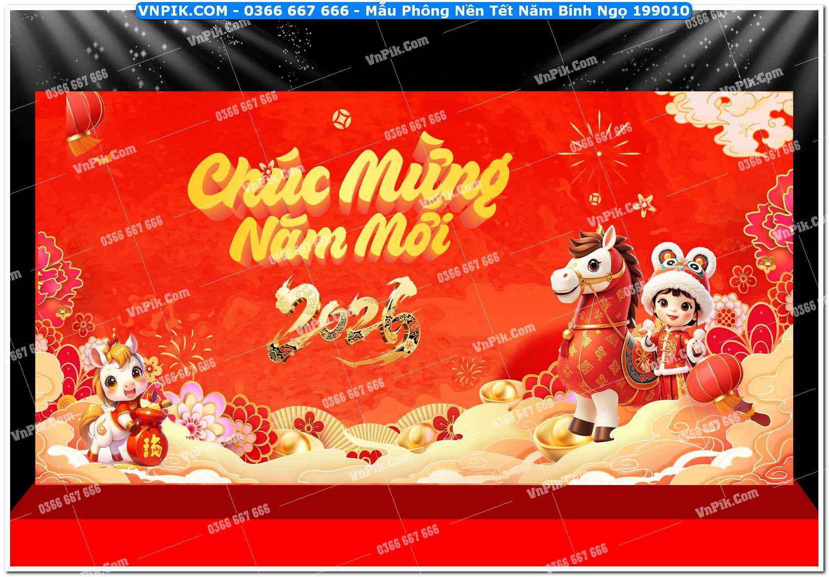 Mẫu Phông Nền Tết Năm Bính Ngọ 199010