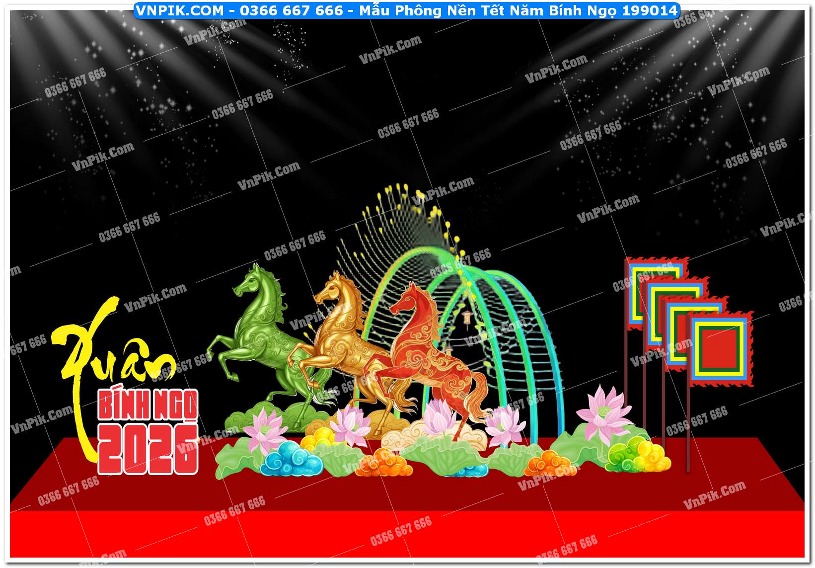 Mẫu Phông Nền Tết Năm Bính Ngọ 199014