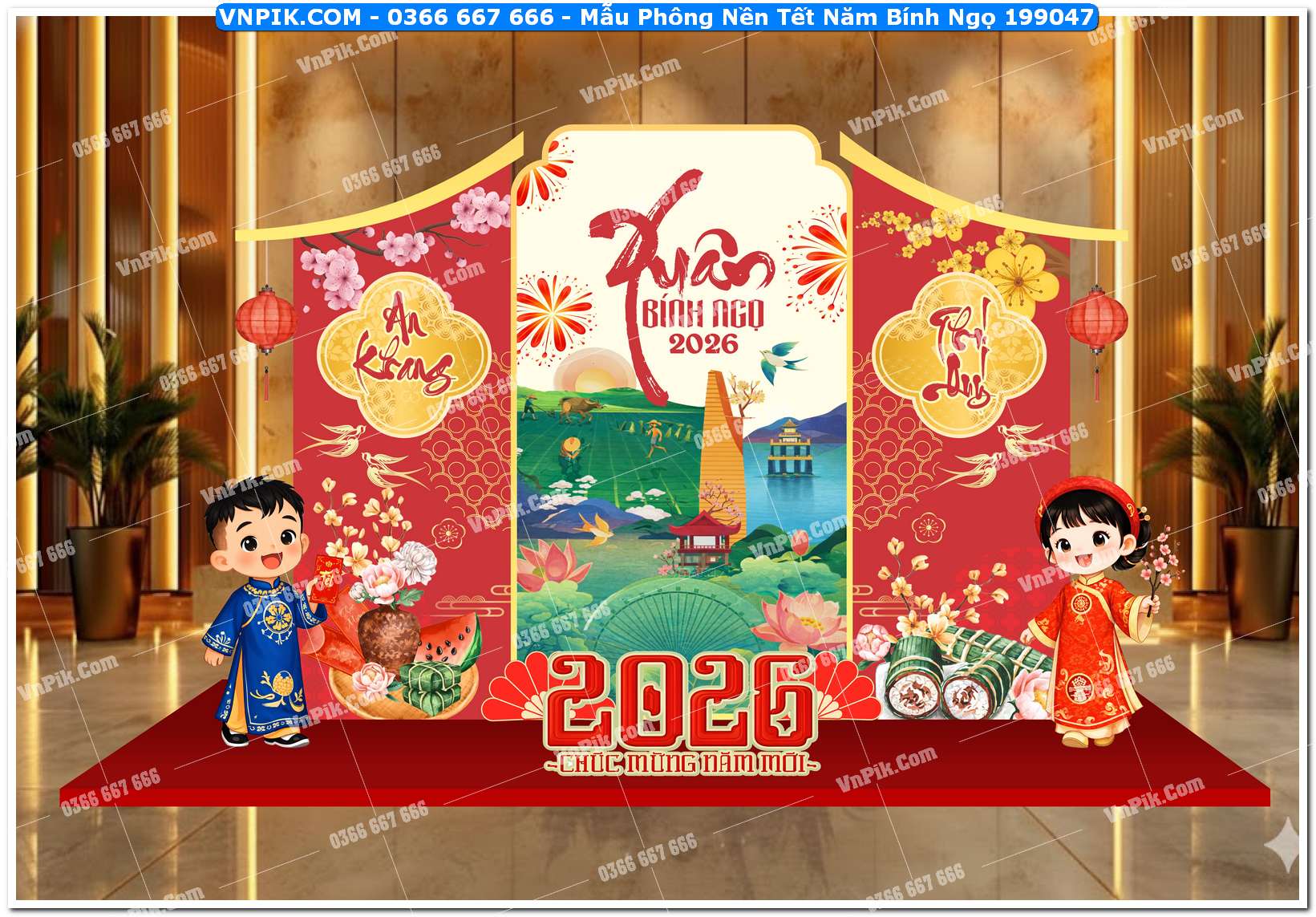 Mẫu Phông Nền Tết Năm Bính Ngọ 199047