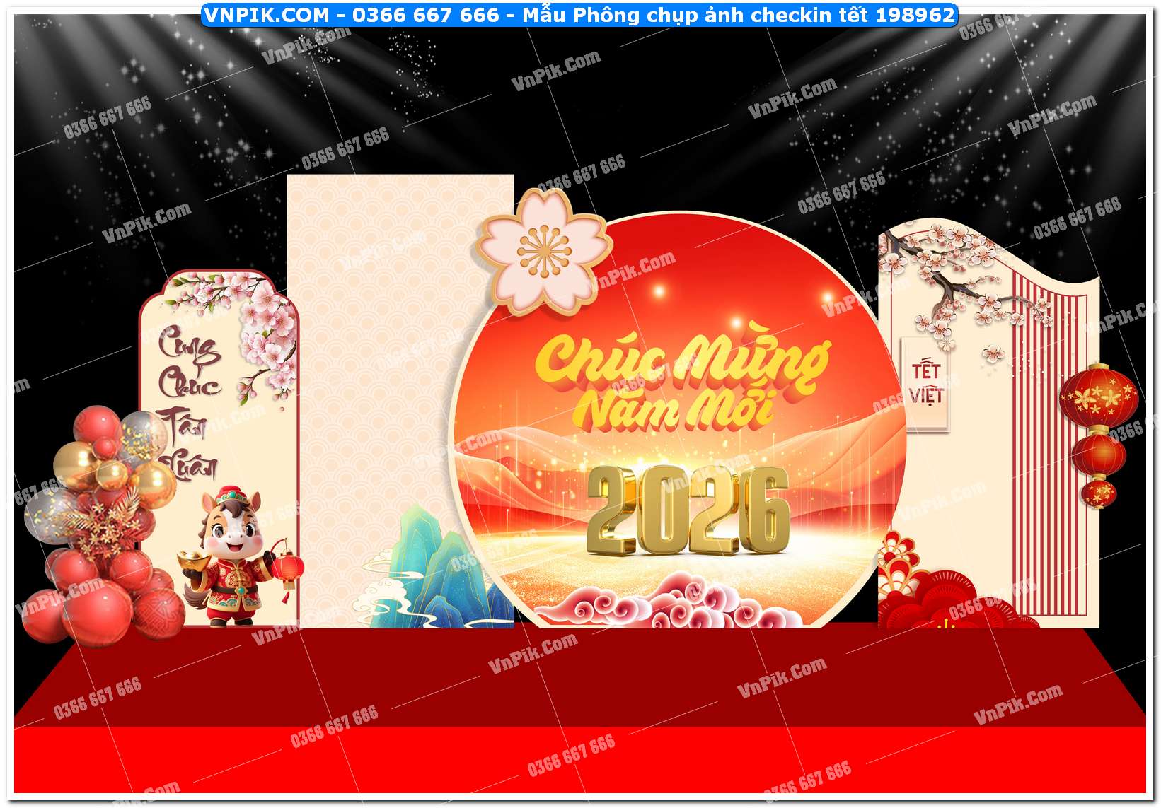 Mẫu Phông chụp ảnh checkin tết 198962