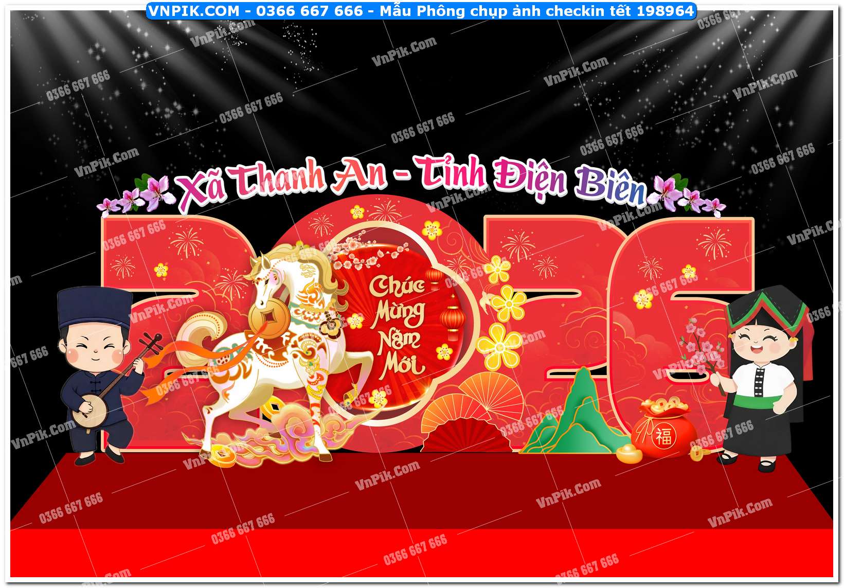 Mẫu Phông chụp ảnh checkin tết 198964