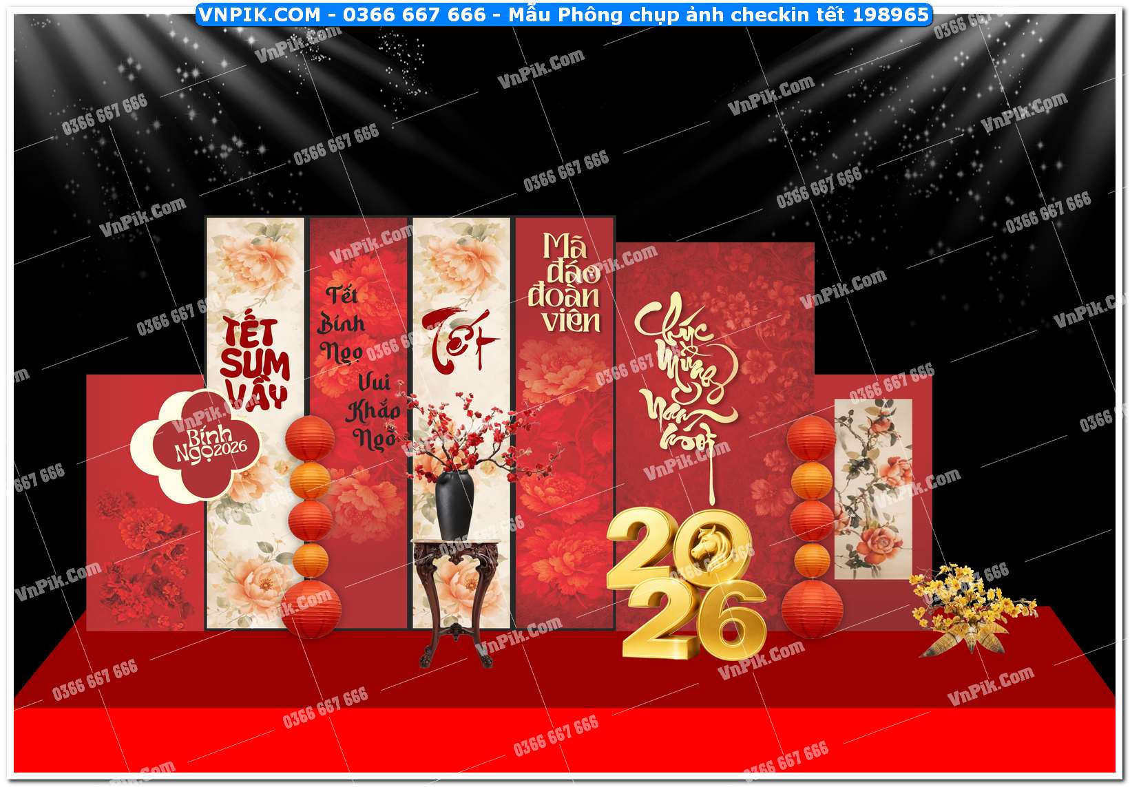 Mẫu Phông chụp ảnh checkin tết 198965