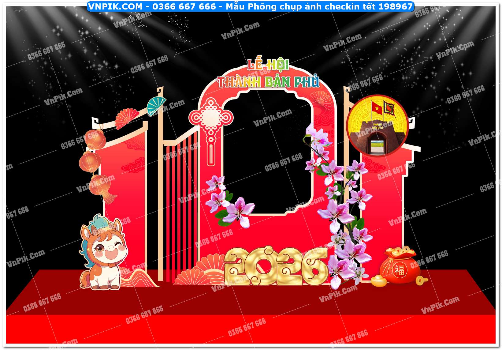 Mẫu Phông chụp ảnh checkin tết 198967