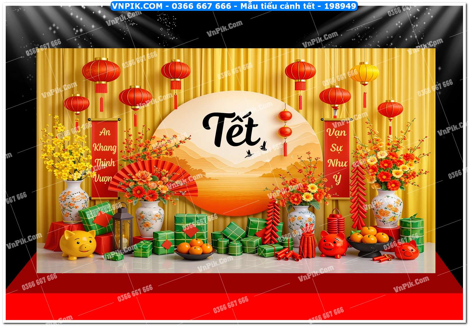 Mẫu tiểu cảnh tết – 198949