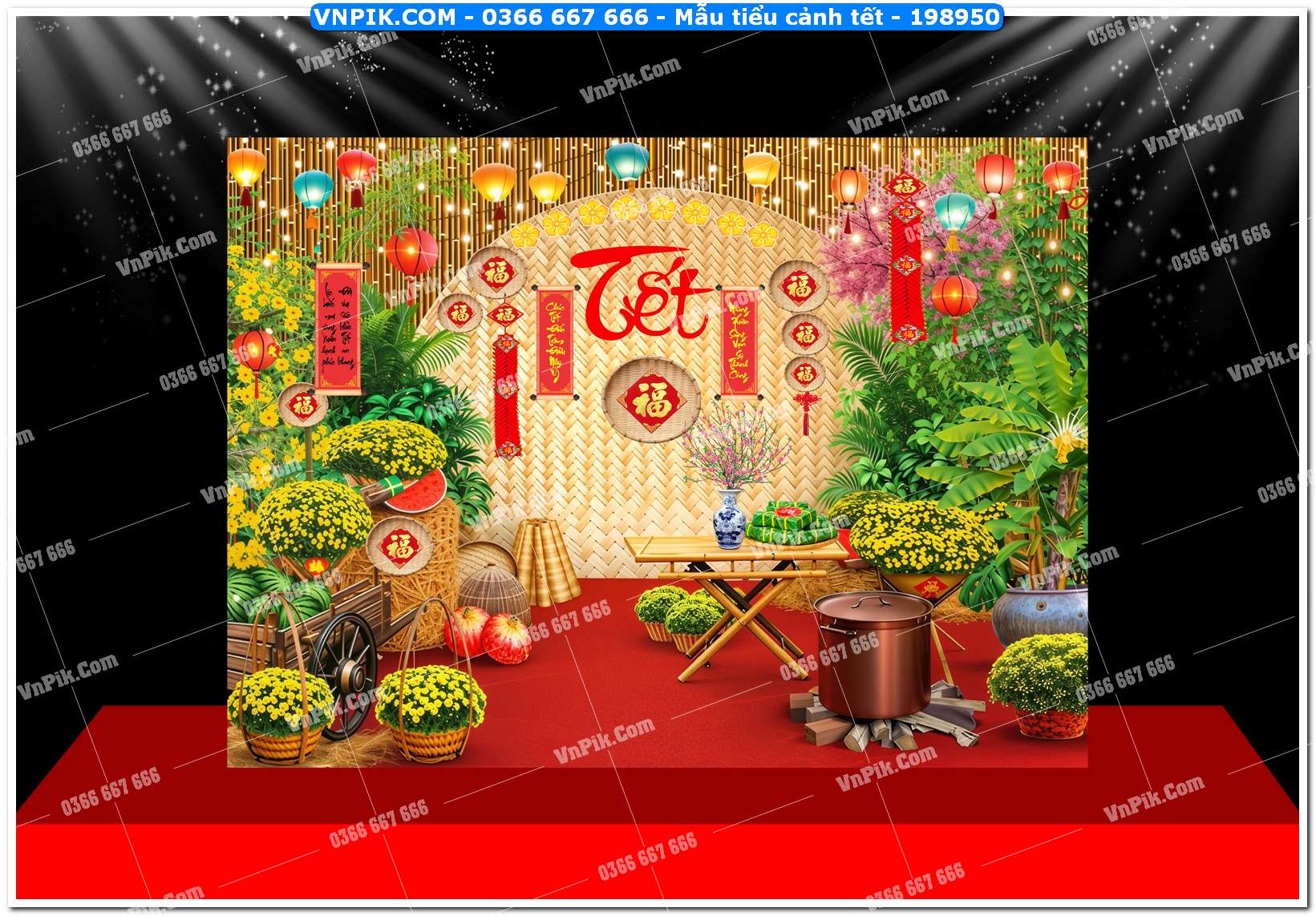 Mẫu tiểu cảnh tết – 198950