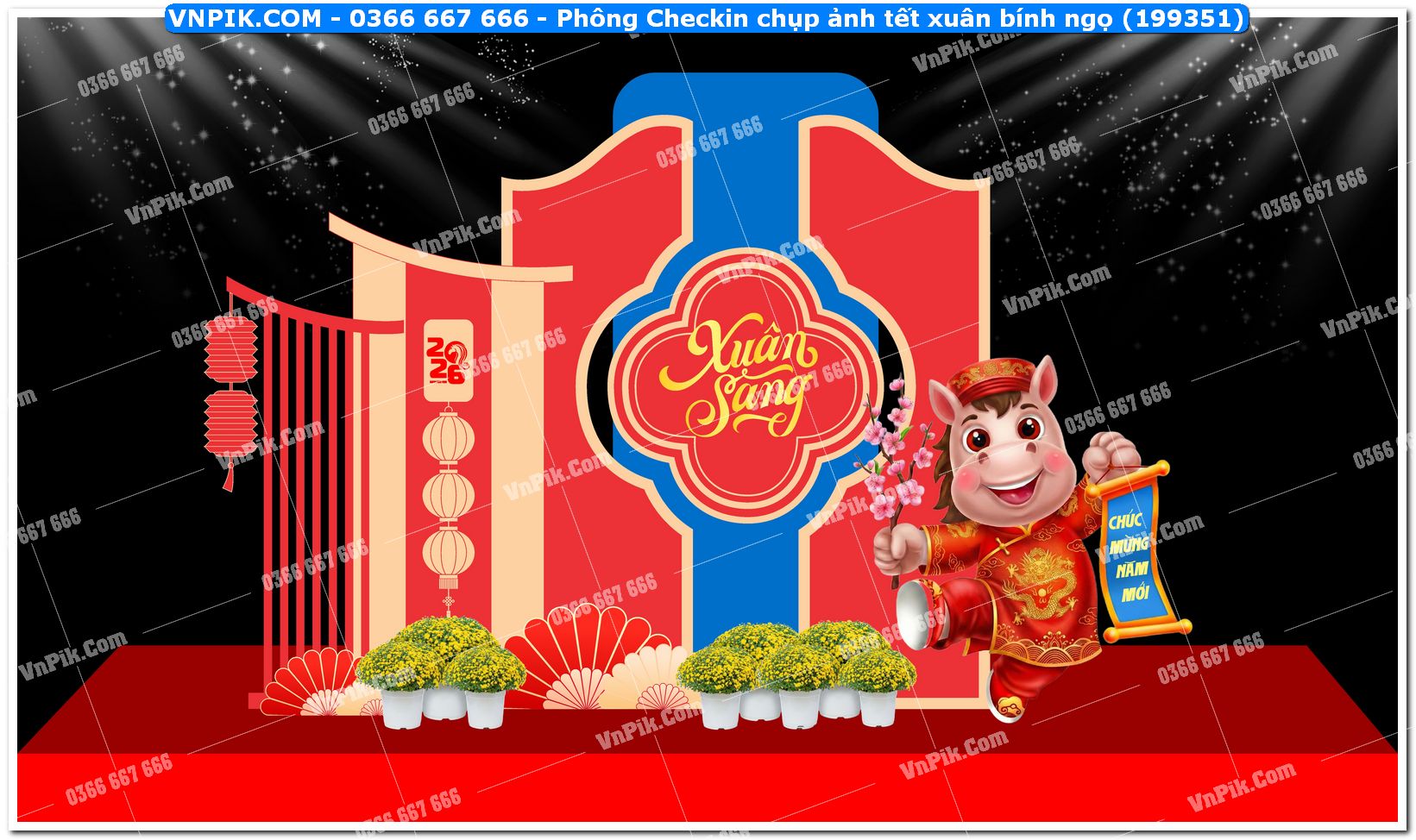 Phông Checkin chụp ảnh tết xuân bính ngọ (199351)