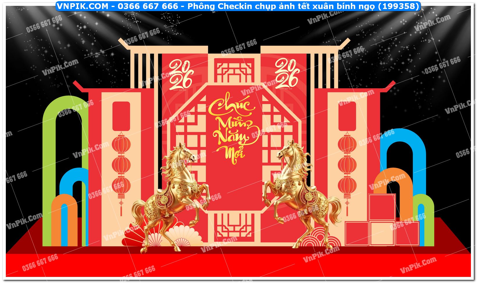 Phông Checkin chụp ảnh tết xuân bính ngọ (199358)