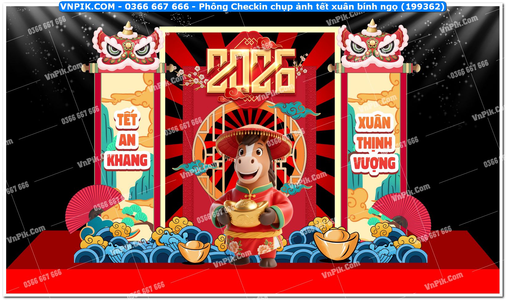 Phông Checkin chụp ảnh tết xuân bính ngọ (199362)