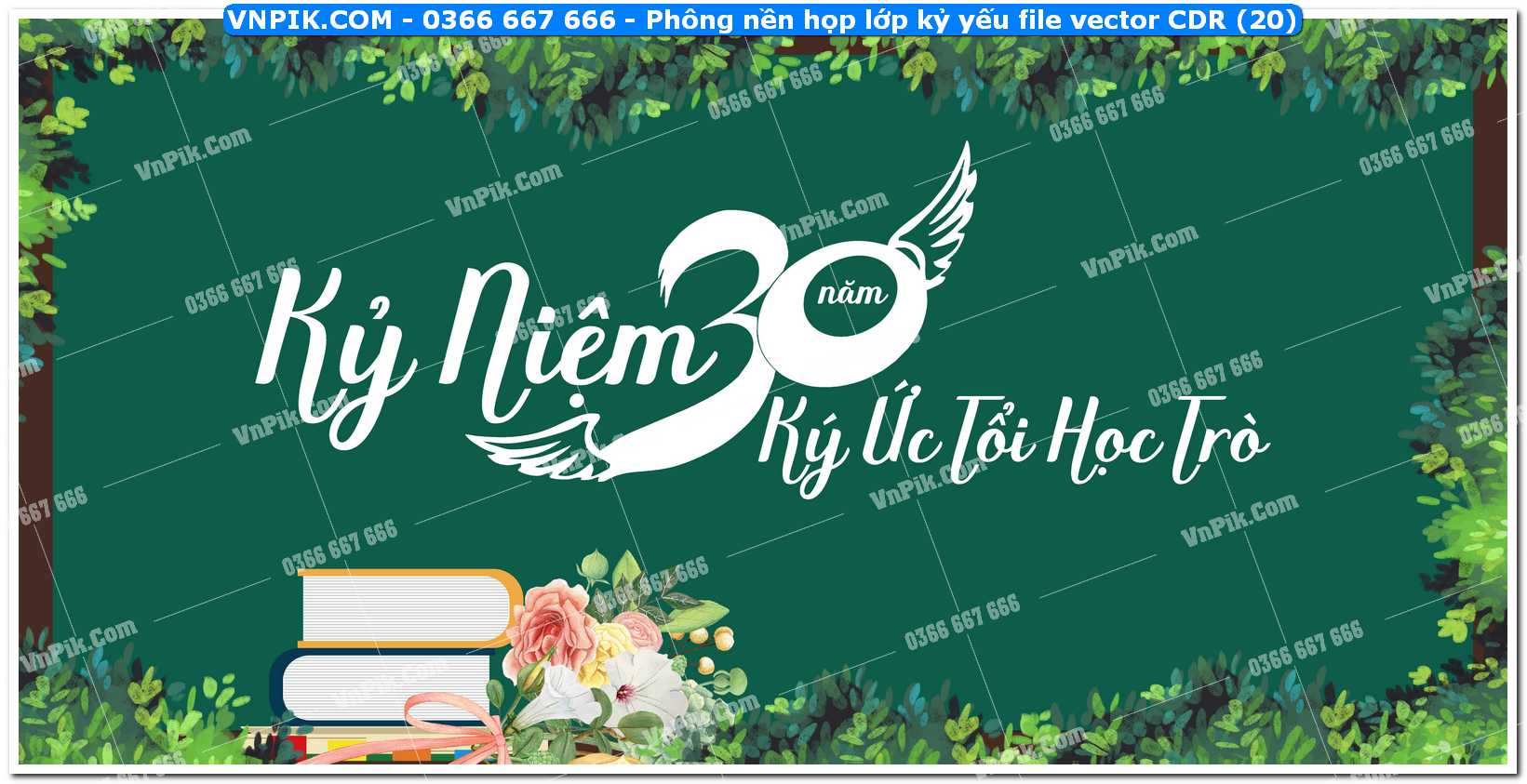 Phông nền họp lớp kỷ yếu file vector CDR (20)