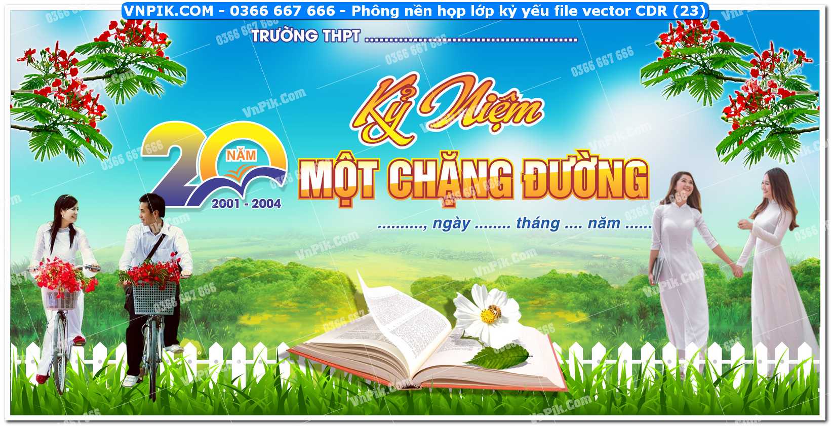 Phông nền họp lớp kỷ yếu file vector CDR (23)