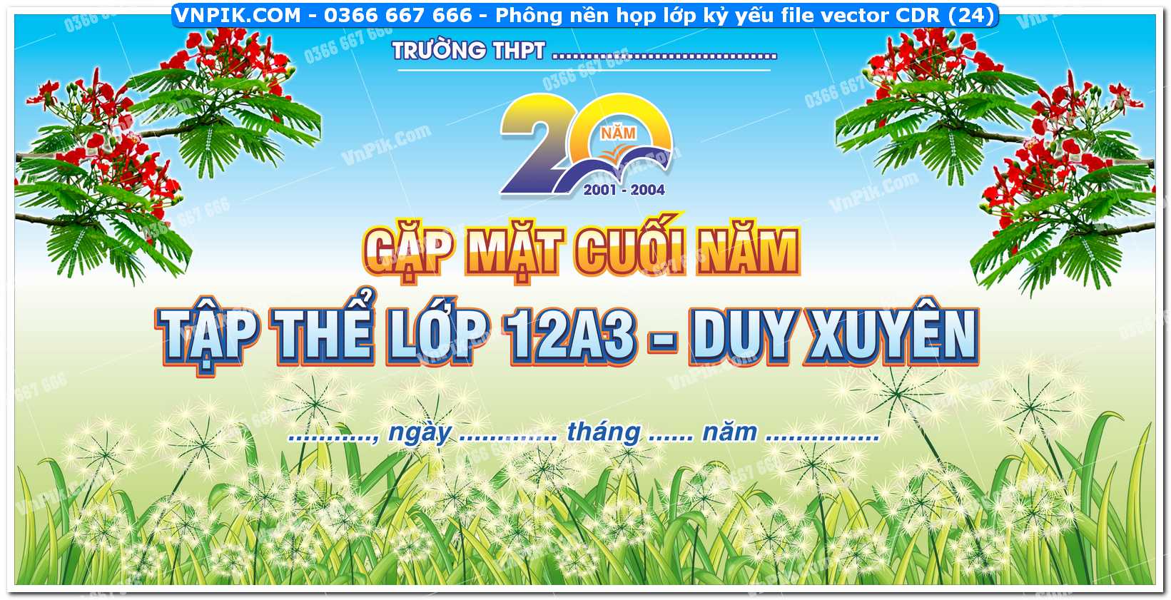 Phông nền họp lớp kỷ yếu file vector CDR (24)