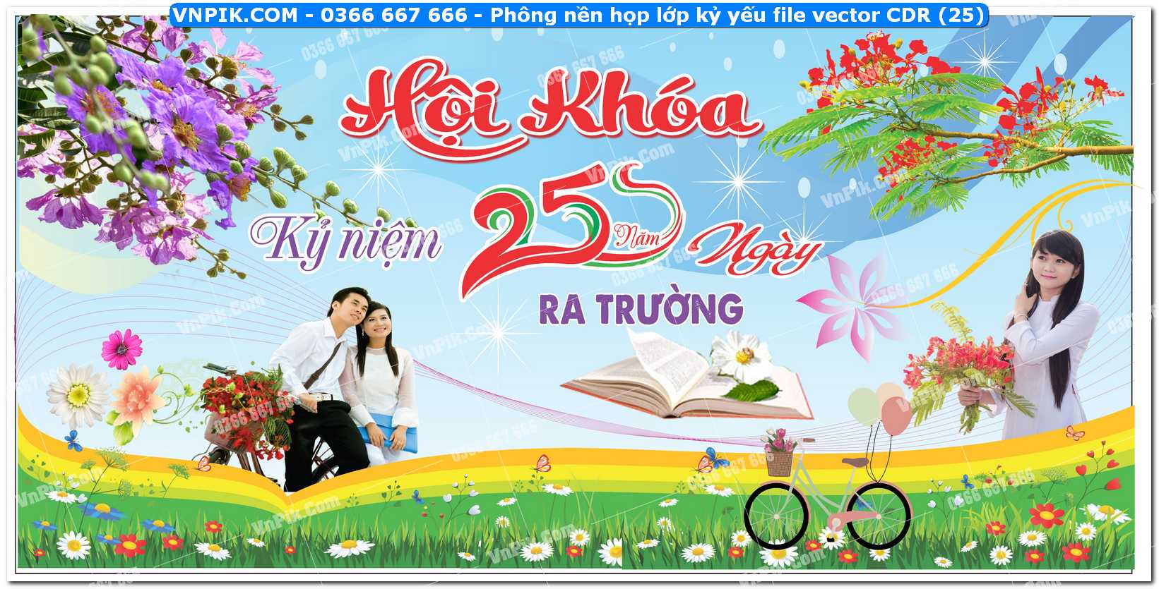 Phông nền họp lớp kỷ yếu file vector CDR (25)