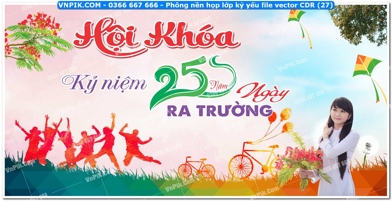 Phông nền họp lớp kỷ yếu file vector CDR (27)