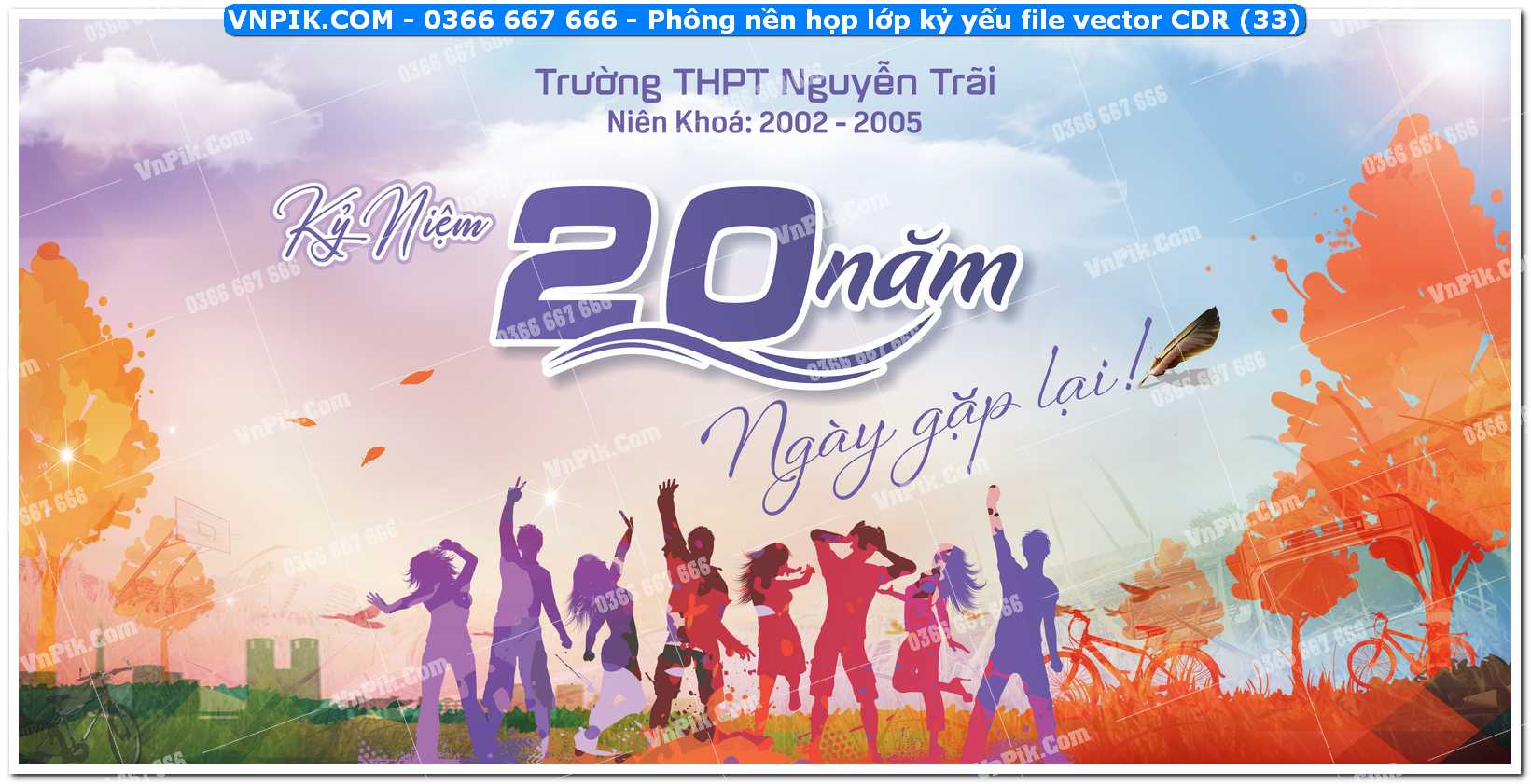 Phông nền họp lớp kỷ yếu file vector CDR (33)