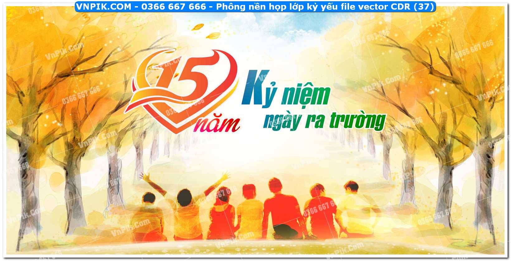 Phông nền họp lớp kỷ yếu file vector CDR (37)