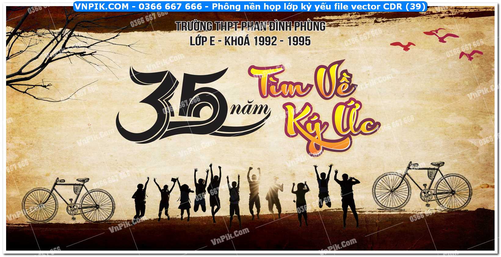 Phông nền họp lớp kỷ yếu file vector CDR (39)