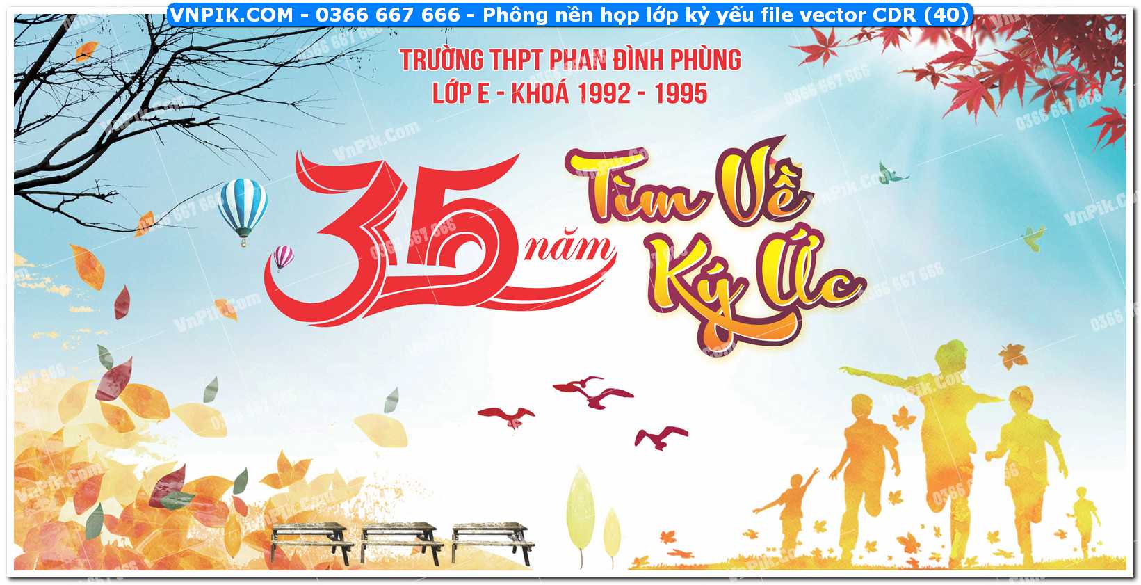 Phông nền họp lớp kỷ yếu file vector CDR (40)