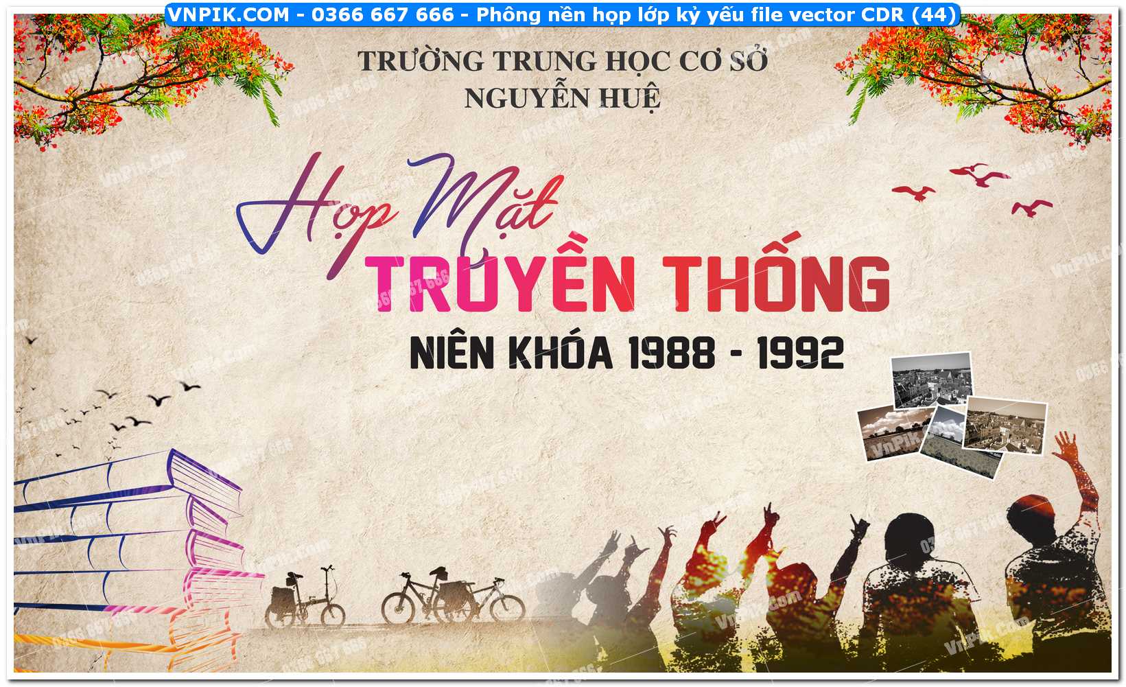 Phông nền họp lớp kỷ yếu file vector CDR (44)