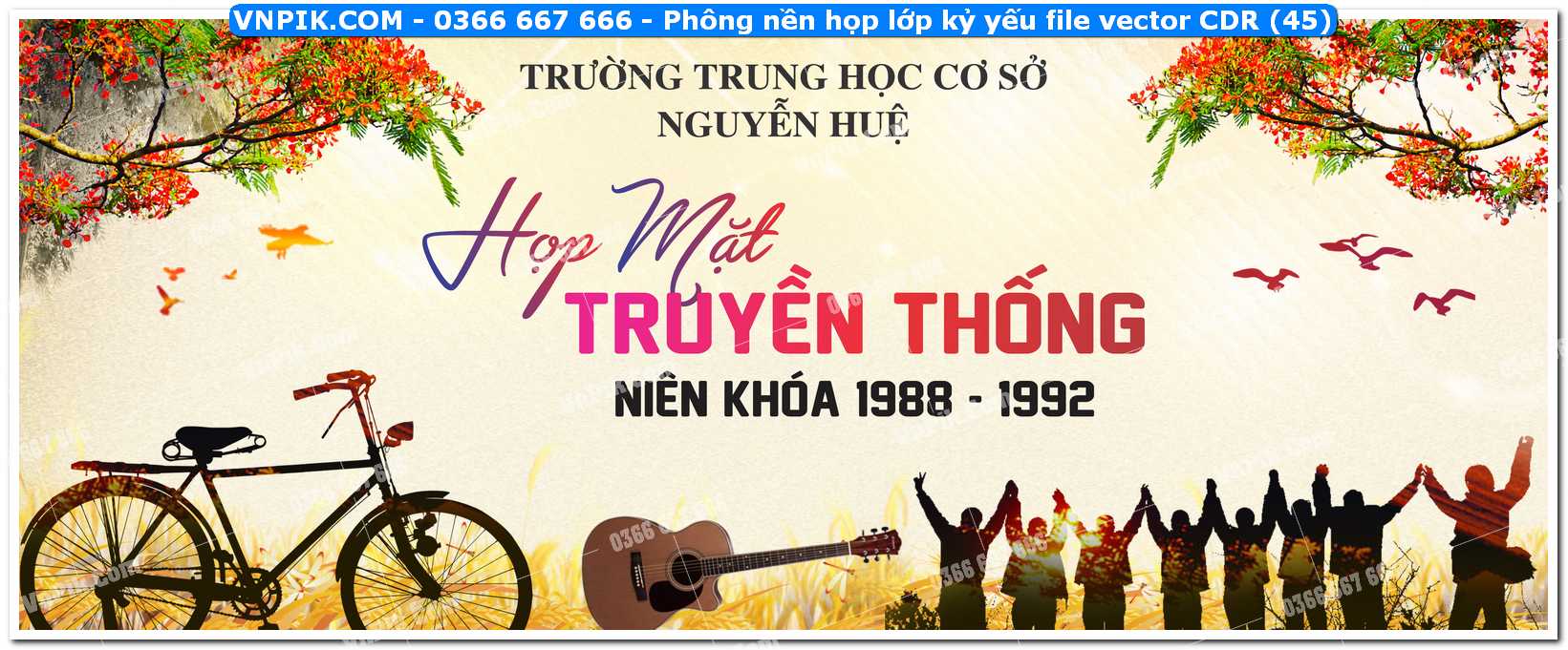 Phông nền họp lớp kỷ yếu file vector CDR (45)