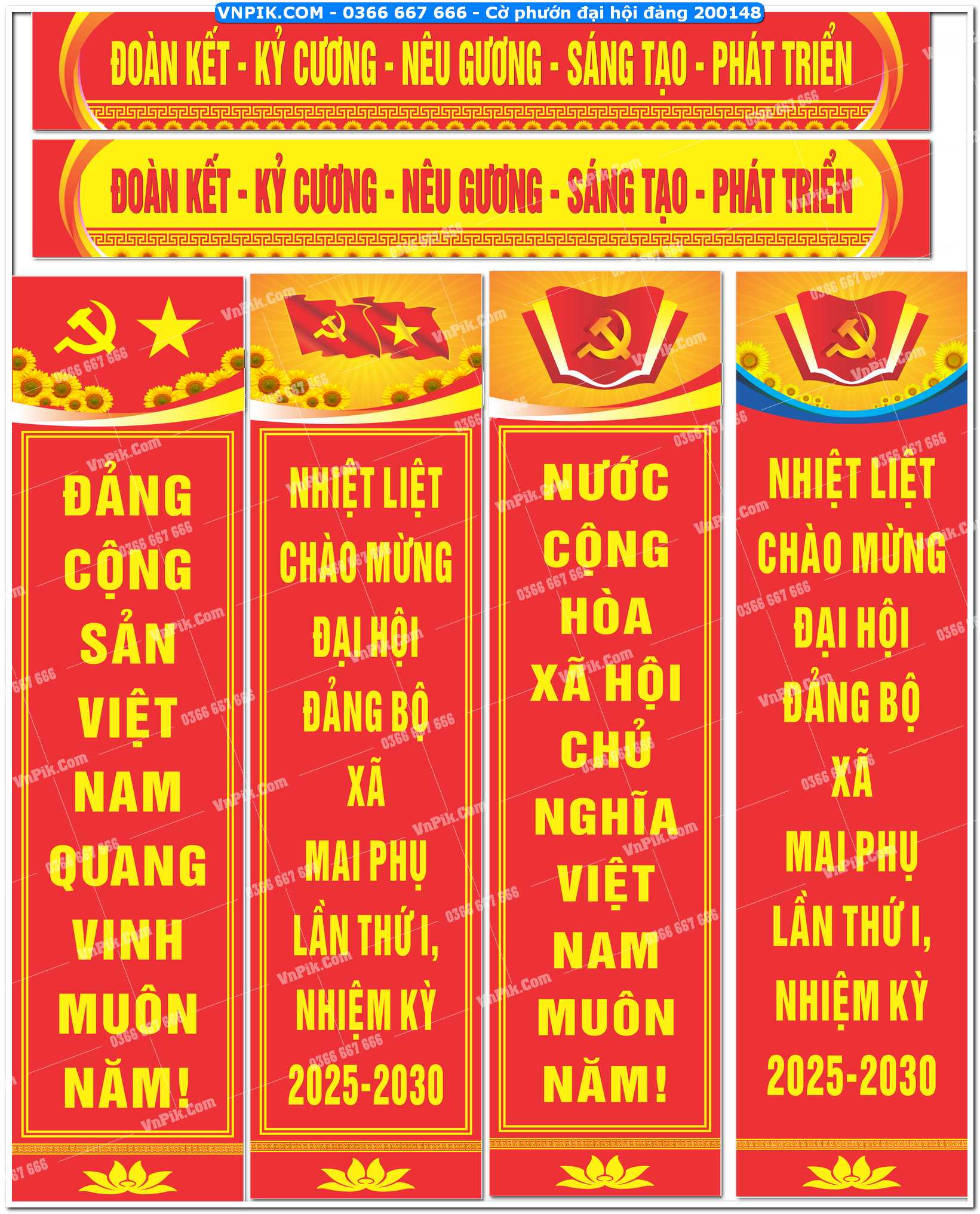 Cờ phướn đại hội đảng 200148