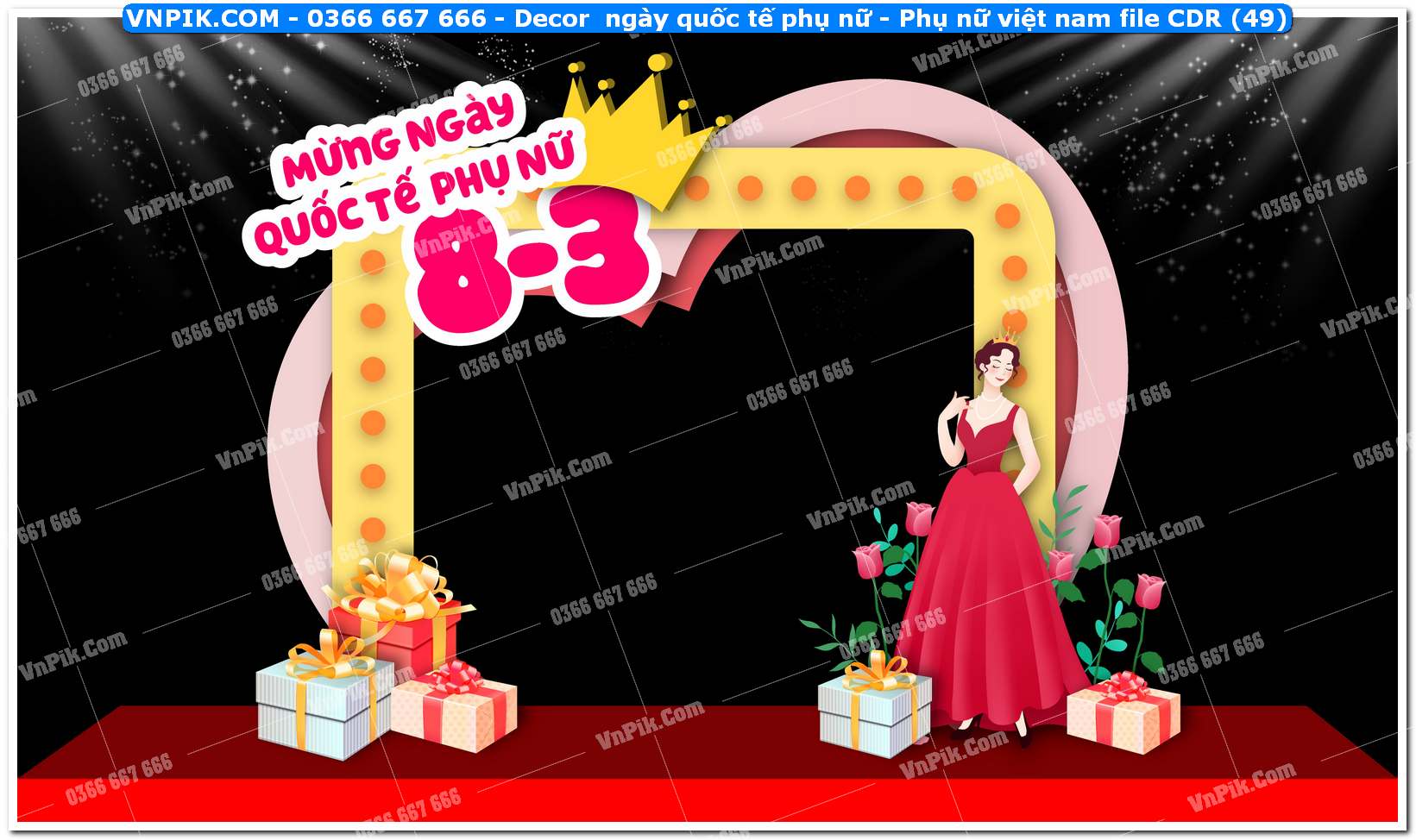 Decor ngày quốc tế phụ nữ – Phụ nữ việt nam file CDR (49)