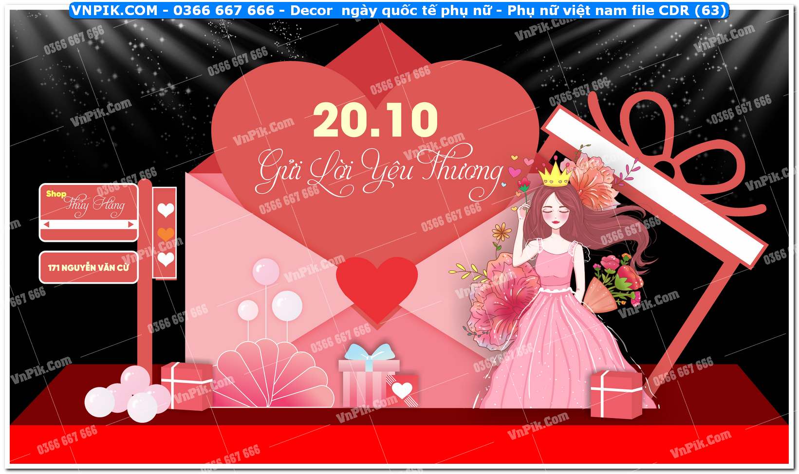 Decor ngày quốc tế phụ nữ – Phụ nữ việt nam file CDR (63)