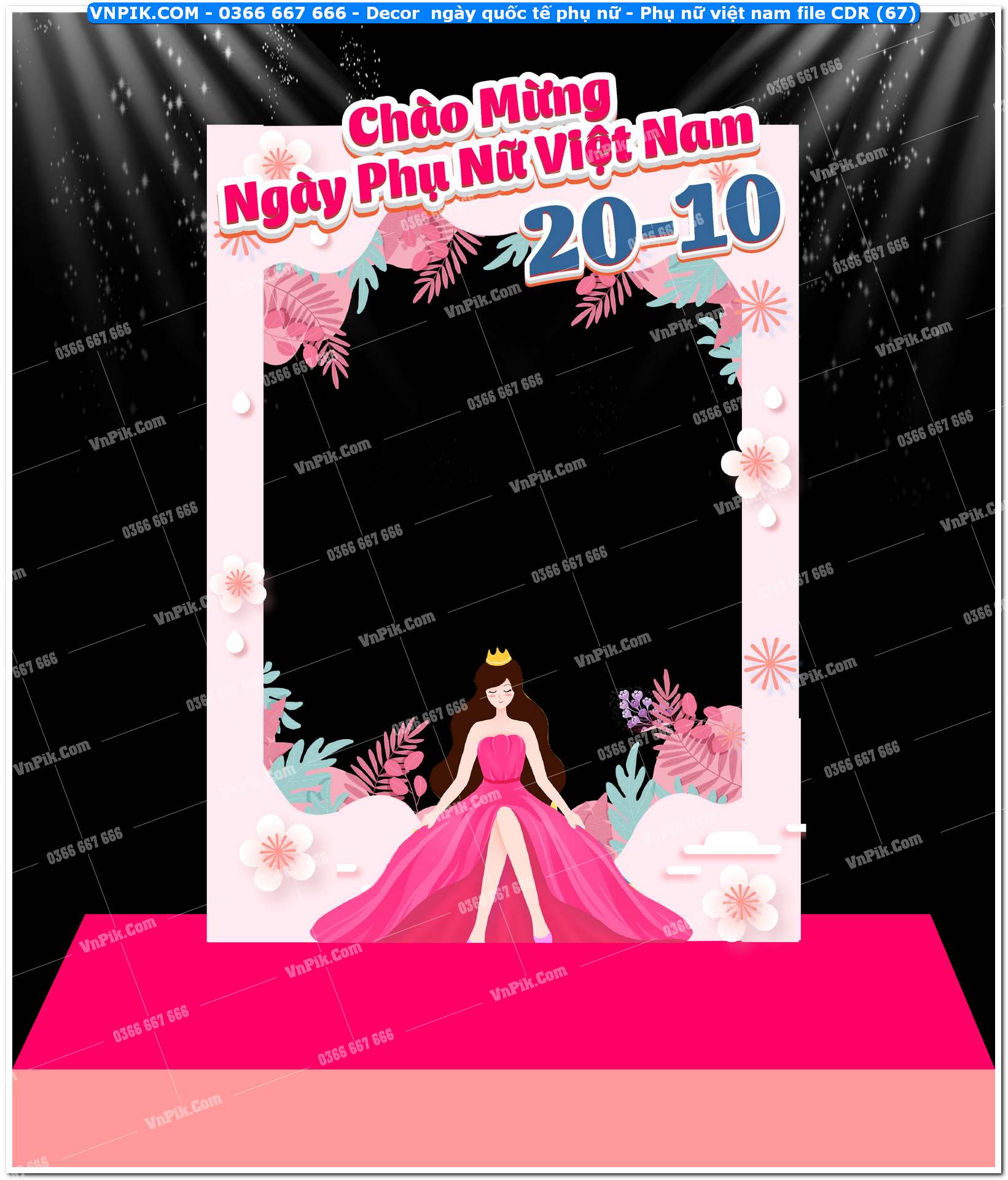 Decor ngày quốc tế phụ nữ – Phụ nữ việt nam file CDR (67)