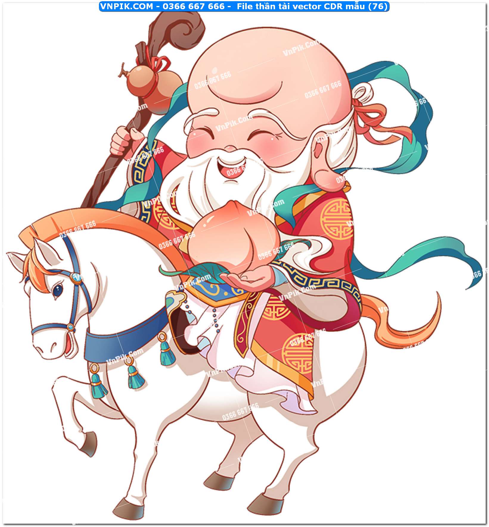 File thần tài vector CDR mẫu (76)
