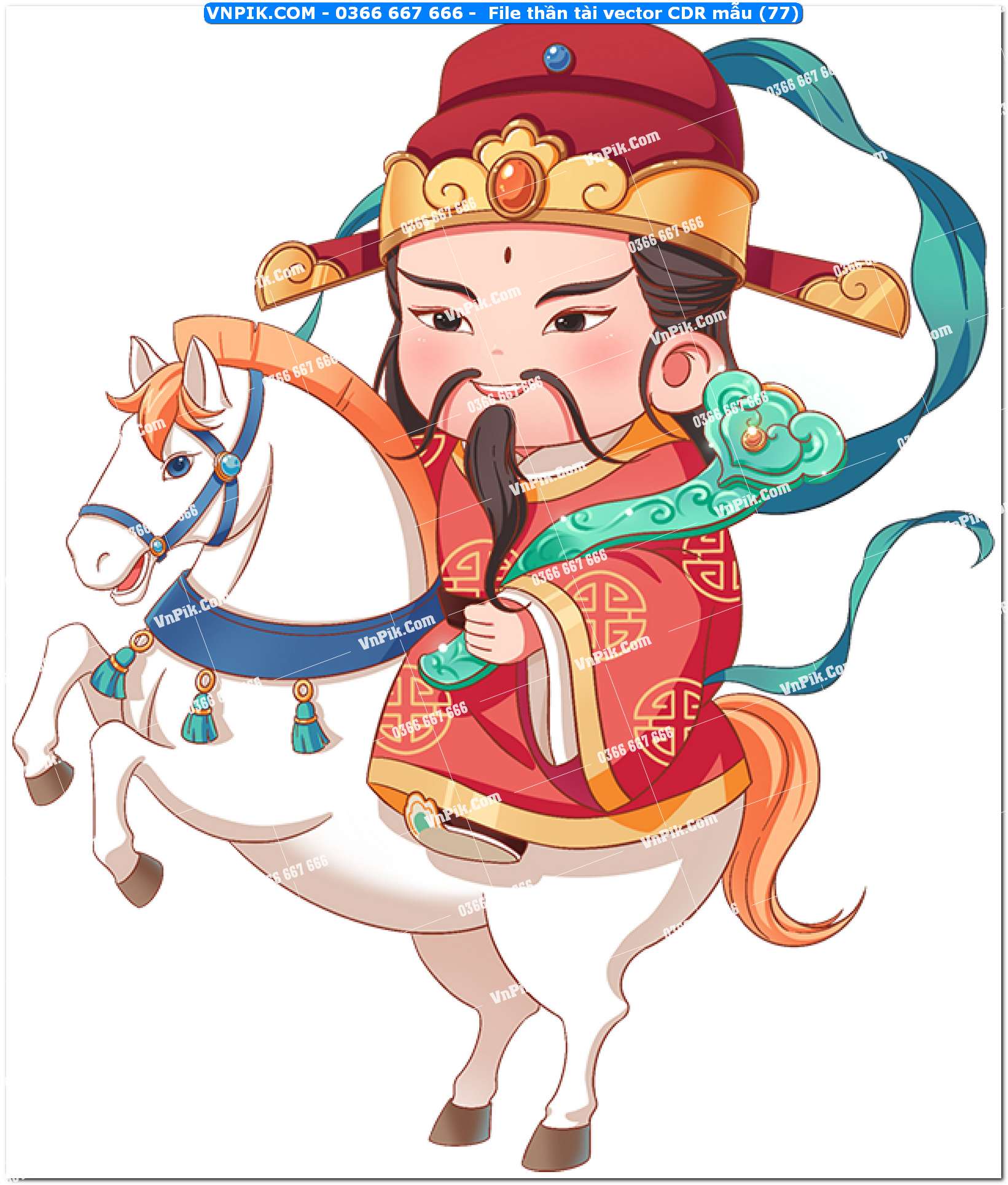 File thần tài vector CDR mẫu (77)