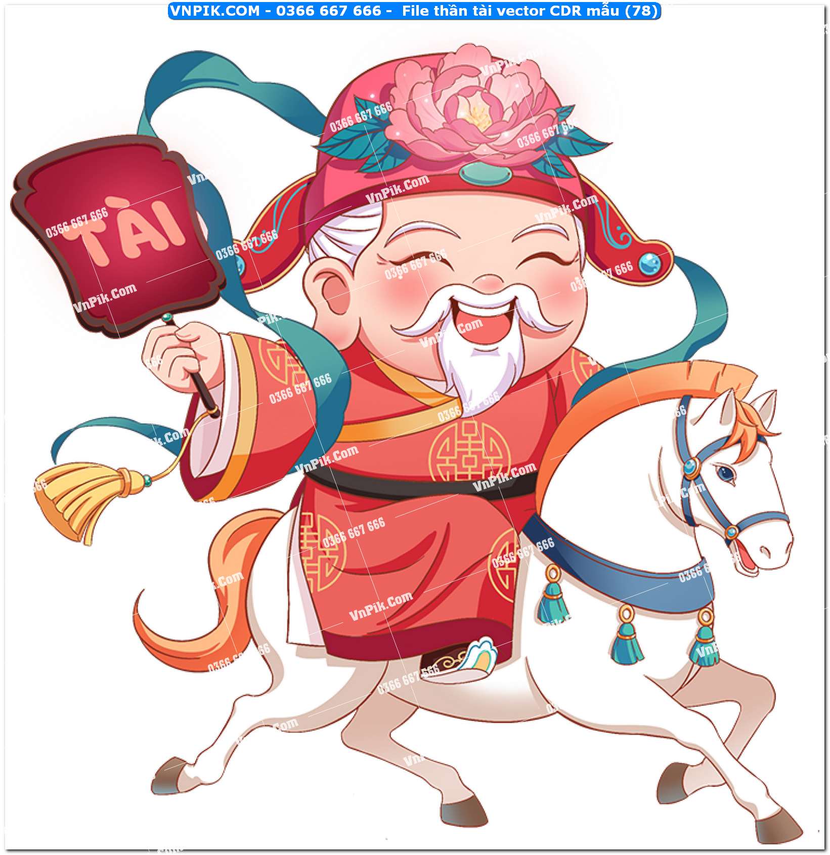 File thần tài vector CDR mẫu (78)