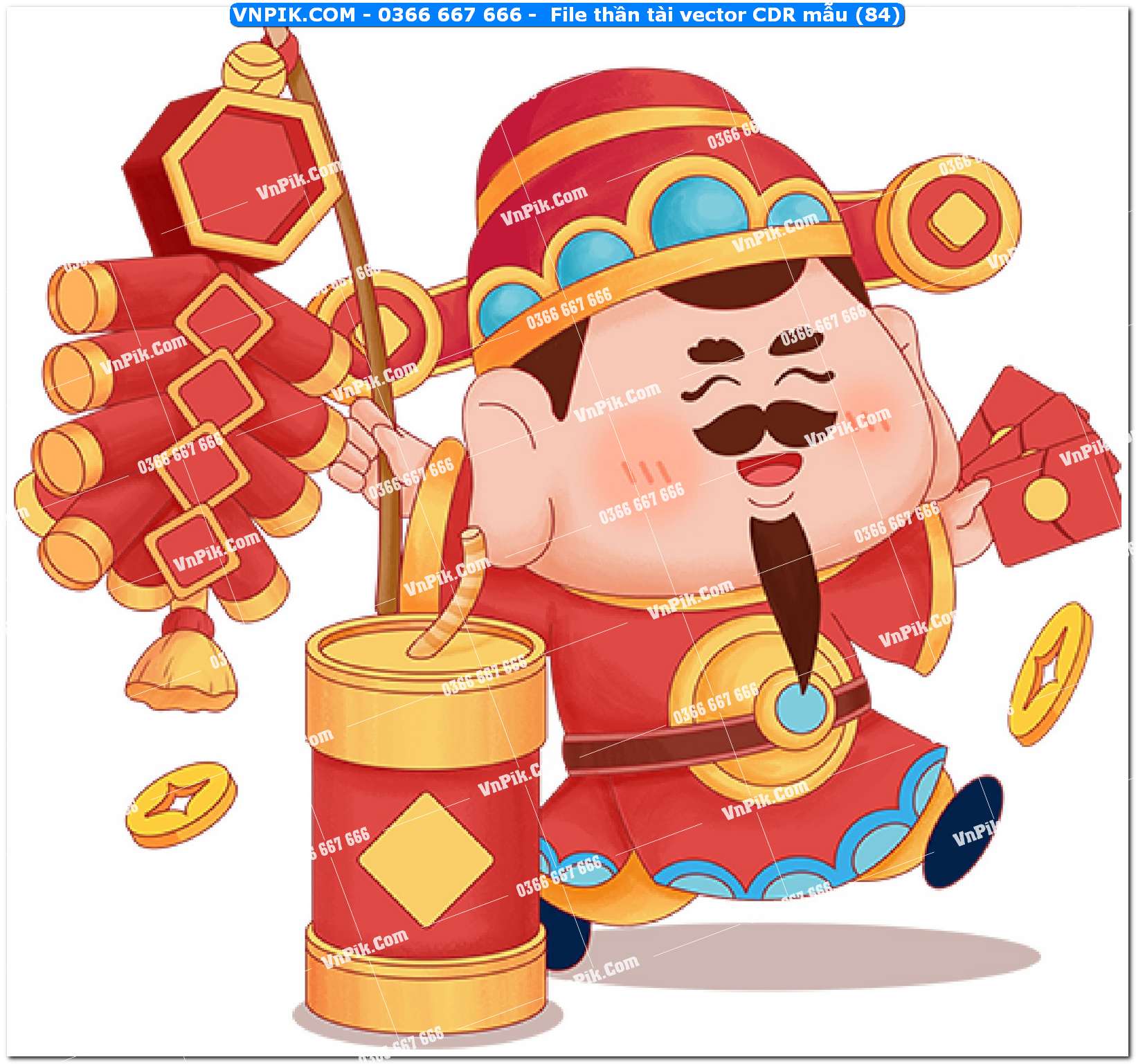 File thần tài vector CDR mẫu (84)