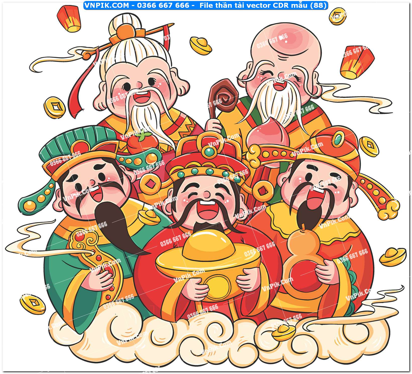 File thần tài vector CDR mẫu (88)