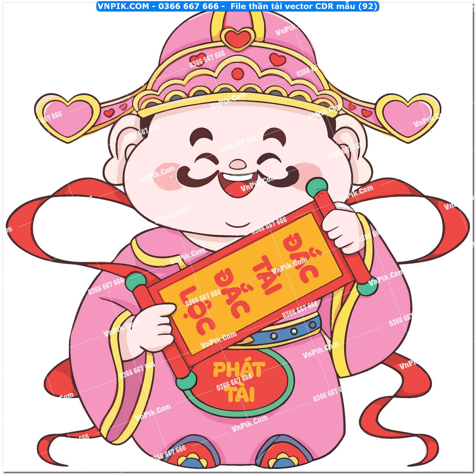 File thần tài vector CDR mẫu (92)