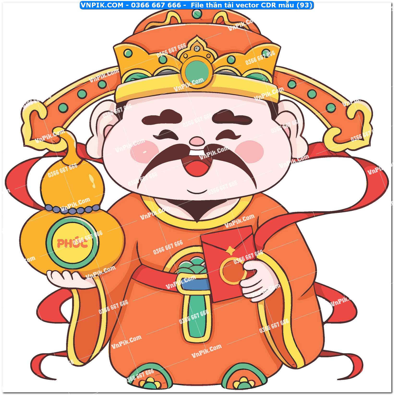 File thần tài vector CDR mẫu (93)